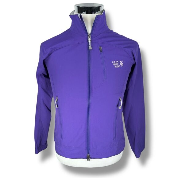Mountain Hardwear Onata Jacket Women’s Small Purple Full Zip Nylon Lightweight - Picture 1 of 9